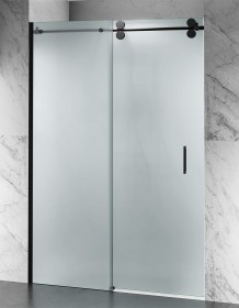 Okucia czarny mat, Szkło Mrożone, Drzwi Prysznicowe D30 EXCLUSIVE