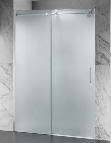 Okucia srebrny mat, Szkło Mrożone, Drzwi Prysznicowe D30 EXCLUSIVE