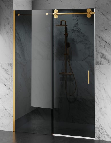 okucia zloty mat szklo grafitowe drzwi prysznicowe D30 zdjecie 1 polskie kabiny
