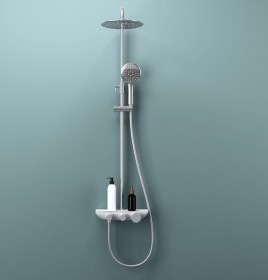 Bateria Prysznicowa Natynkowa z Termostatem Chrom CT052T  