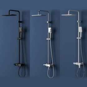 Bateria prysznicowa natynkowa biały mat  EcoLife WAM 7209  