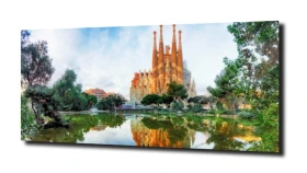 obraz na szkle Kościół La Sagrada Familia