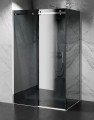 kabina prysznicowa przesuwna szklo grafitowe dymione okucia chrom polysk zdjecie 1 polskie kabiny