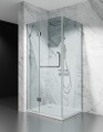 chromowane okucia szklo transparentne kabina prysznicowa uchylna model polonia zdjecie 1 polskie kabiny